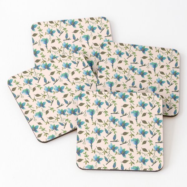 Item preview, Floral Pattern in Teal and Green designed and sold by Kriti Tiwari.