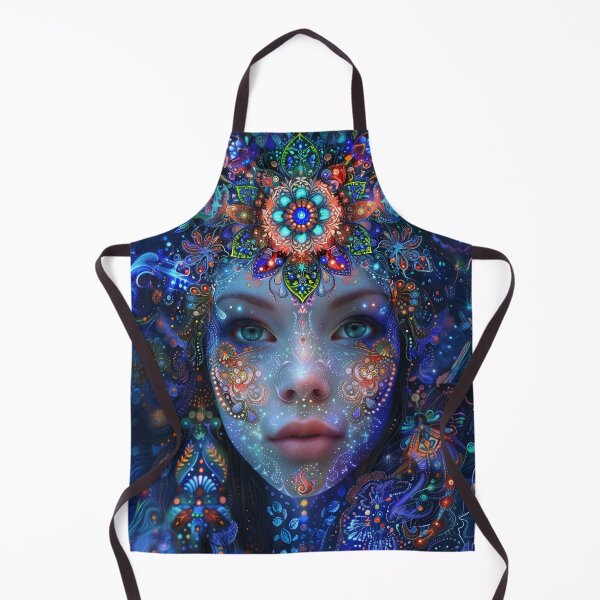 Item preview, Divine Feminine Luminous Goddess Psychedelic Art - Trippy Visionary Design designed and sold by Mystikos Art.