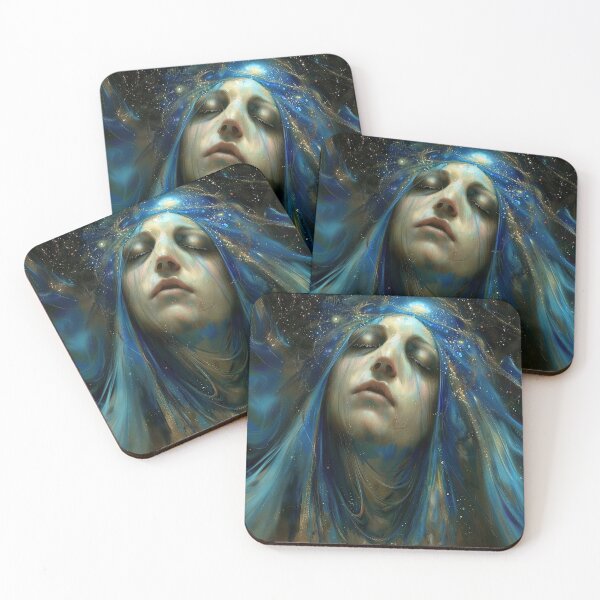 Item preview, Divine Mother Mary Visionary Art - Spiritual Trippy Design designed and sold by Mystikos Art.