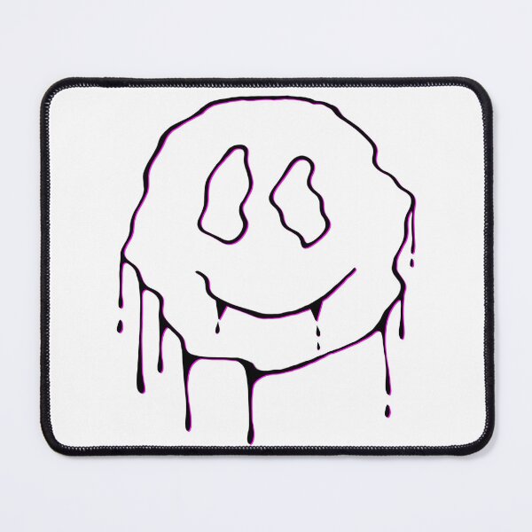 Item preview, Pink melting smiley designed and sold by ashstash.