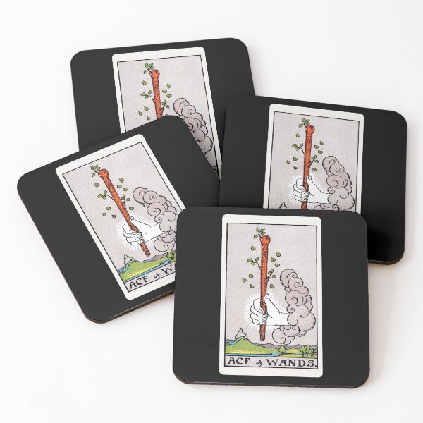 Item preview, Card #22 - Ace Of Wands - Rider Waite Smith Tarot designed and sold by ABSTRACT-IVISM.