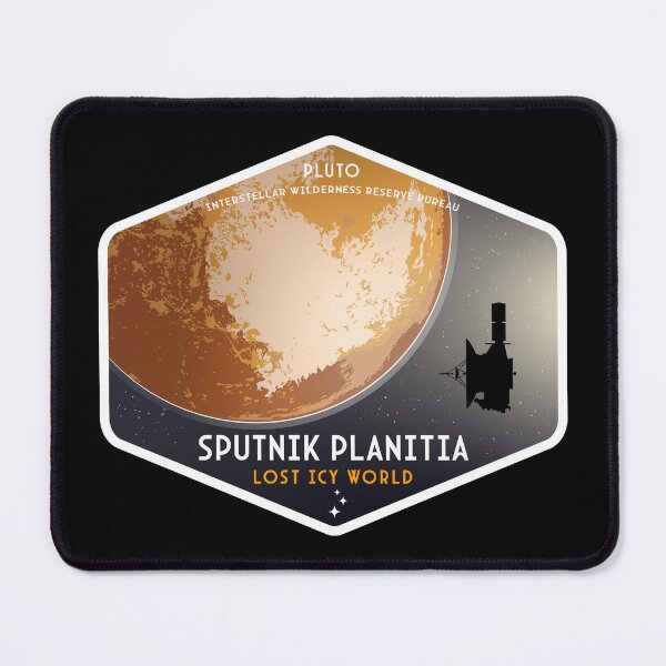 Item preview, Dwarf Planet Pluto. Lost Icy World (Interstellar Wilderness Reserve Bureau Series) designed and sold by BGALAXY.