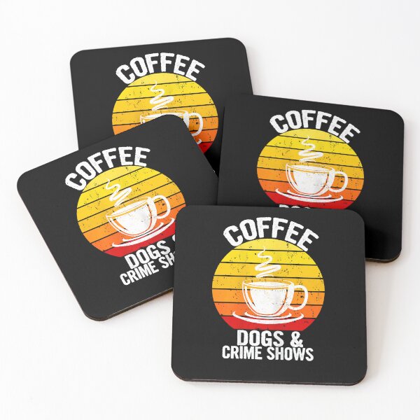 Item preview, Coffee Dog and Crime Shows Retro Sunset – Vintage Coffee Sunset designed and sold by AmiGraph.