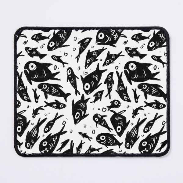 Item preview, Black Fish pattern designed and sold by Raccoondoodles.