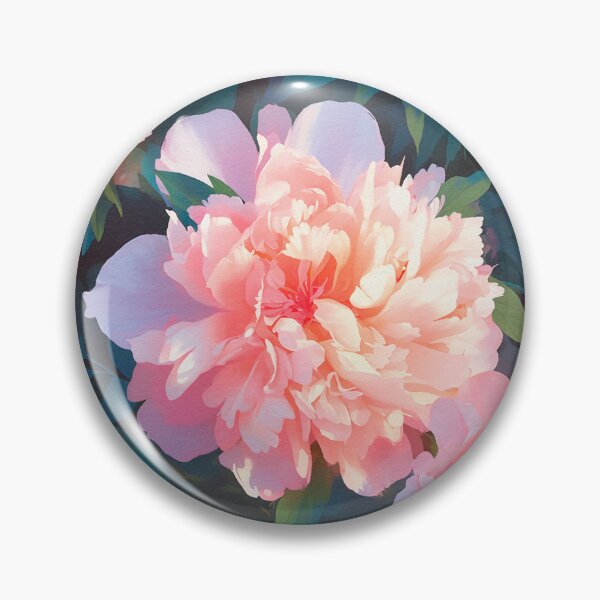 Item preview, Watercolor Peonies flowers pattern on navi green-blue designed and sold by DariyaDell.