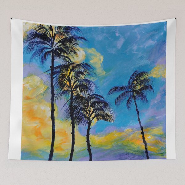 Item preview, Moon over Palm Trees designed and sold by artbydanielle.