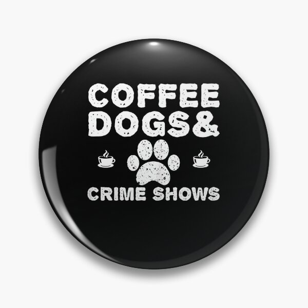 Aperçu de l'œuvre Spectacles amusants de chiens de café et de crime – Pour les amoureux des chiens et les fans d'émissions criminelles créée et vendue par Creatiforge.