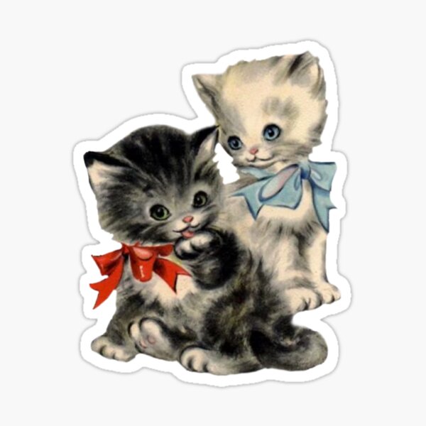 Item preview, Coquette Vintage Cats designed and sold by Pixiedrop.