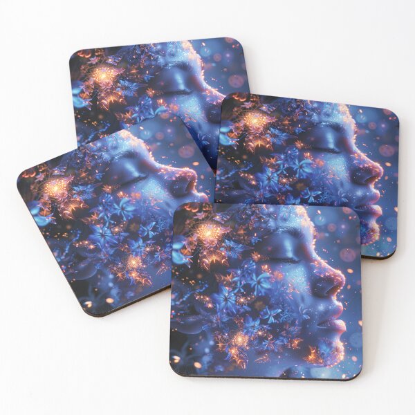Item preview, DMT Fractal Goddess Fantasy Art - Trippy Visionary Design designed and sold by Mystikos Art.
