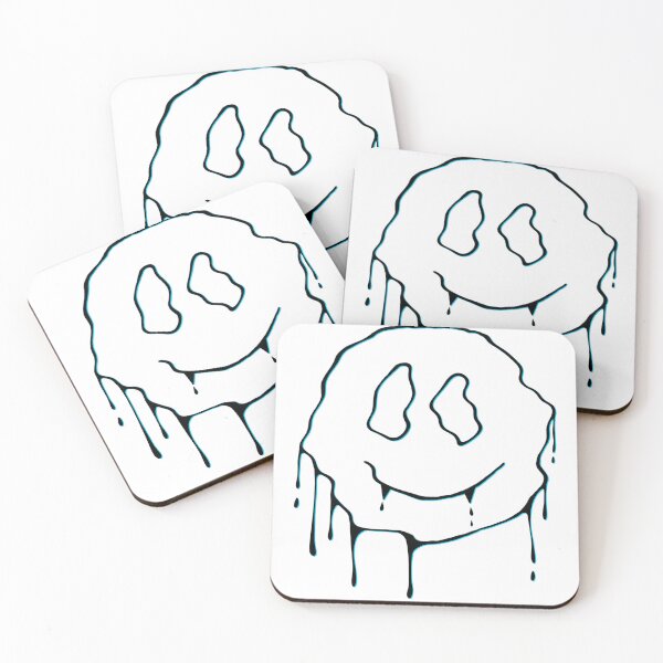 Item preview, Blue melting smiley  designed and sold by ashstash.