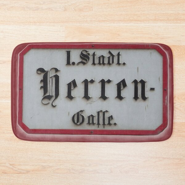Item preview, HERRENGASSE Street Sign in VIENNA (WIEN) designed and sold by RachelMacht.