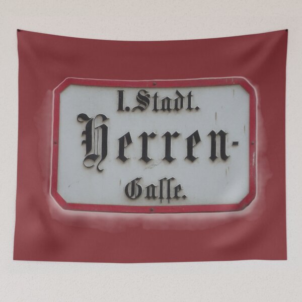 Item preview, HERRENGASSE Street Sign in VIENNA (WIEN) designed and sold by RachelMacht.