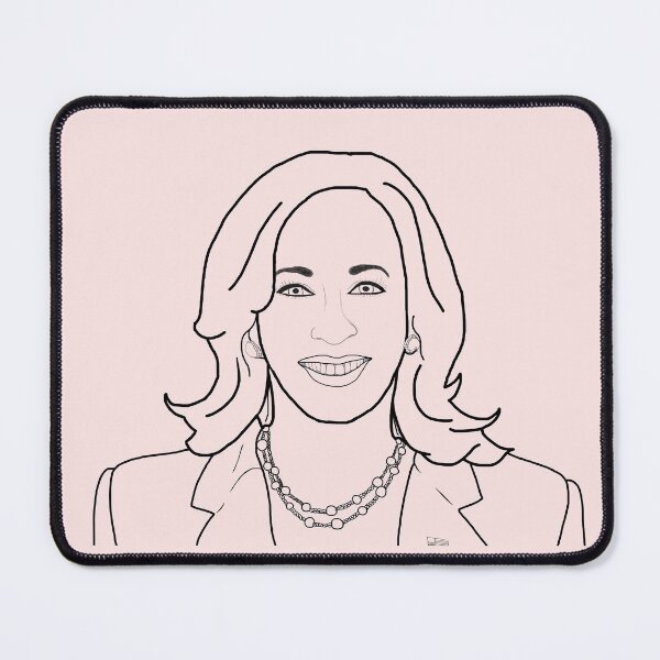 Item preview, Kamala Harris Hand Drawn Outline designed and sold by Maddy Jezerski.