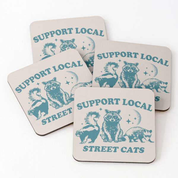 Item preview, Support Local Street Cats Team Trash Opossum Raccoon Rat Men Woman Kids  designed and sold by Taylor  ART.