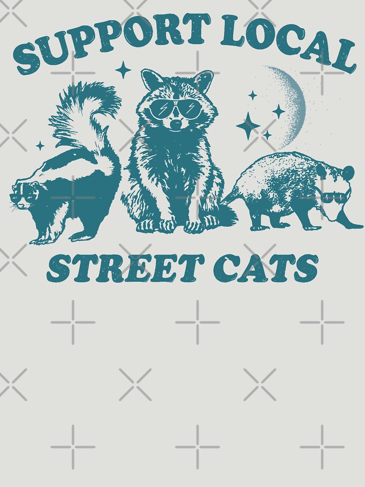 Support Local Street Cats Team Trash Opossum Raccoon Rat Men Woman