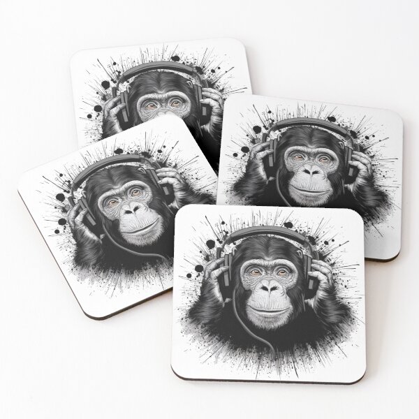 Item preview, Chimpanzee Appreciating Good Music designed and sold by PolygonPinnacle.