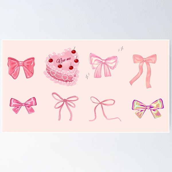 Item preview, Bows and coquette heart cake  designed and sold by Kristenmartist.