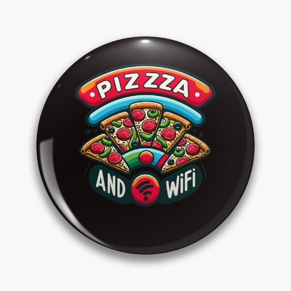 Artikelvorschau, Lustiger Pizza- und WLAN-Liebhaber entworfen und verkauft von Logiamerch.
