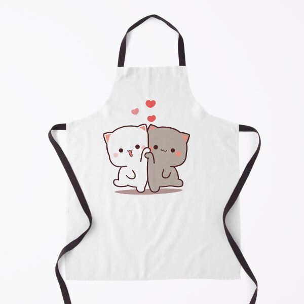 Item preview, Mochi Peach goma cat duo designed and sold by ThePurplePrints.