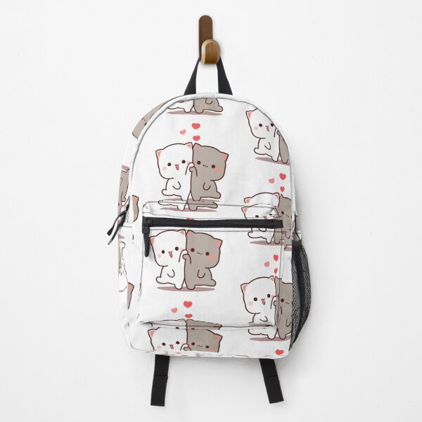 Item preview, Mochi Peach goma cat duo designed and sold by ThePurplePrints.