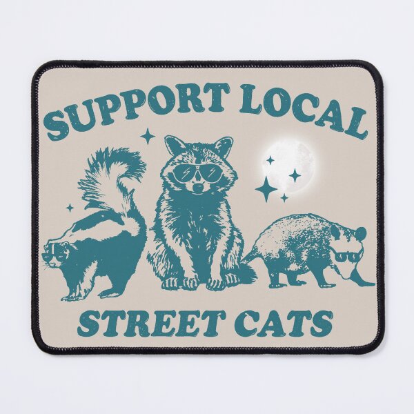Item preview, Support Local Street Cats Team Trash Opossum Raccoon Rat Men Woman Kids designed and sold by Taylor ART.