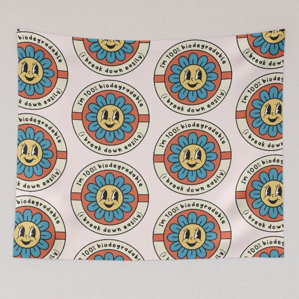 Item preview, Funny Relatable Sticker Flower 100% Biodegradable  designed and sold by addieixmarie.