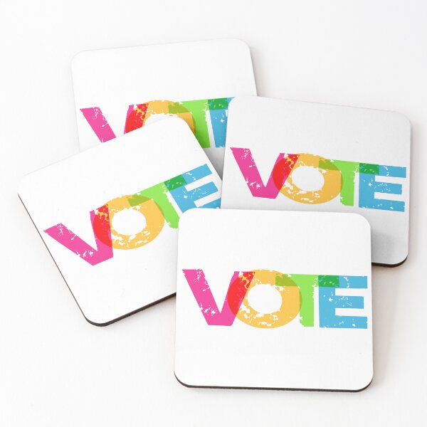 Item preview, VOTE (Rainbow Letters) designed and sold by awkwarddesignco.