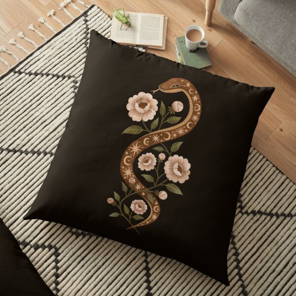 Serpent spells Floor Pillow