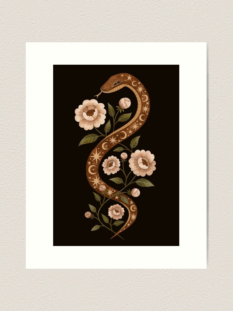 Alternate view of Serpent spells Art Print
