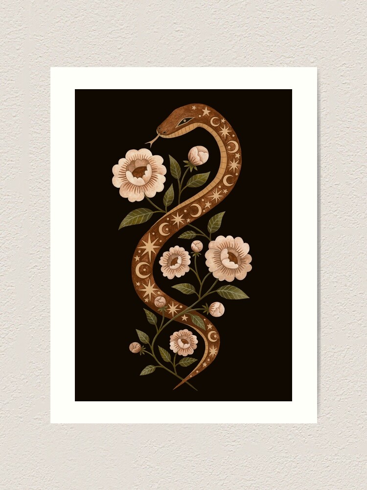 Alternate view of Serpent spells Art Print