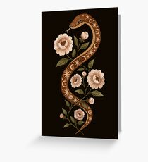 Serpent spells Greeting Card