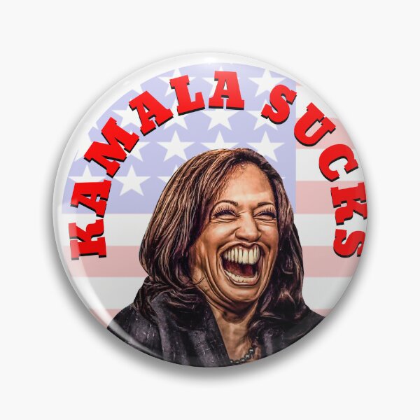 Artikelvorschau, Cartoon lachender Harris Kamala ist scheiße entworfen und verkauft von carolina1.
