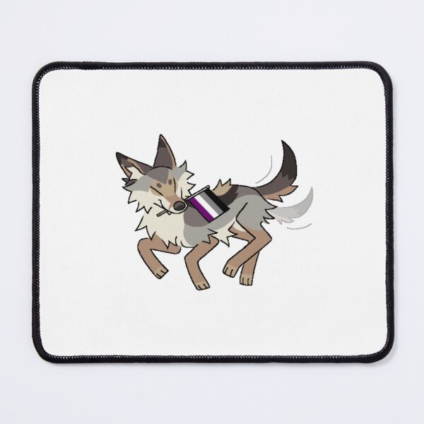 Item preview, Ace pride flag coyote sticker designed and sold by WingedWillow.