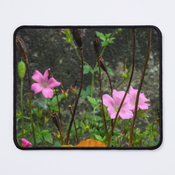 Item preview, Yellow poppy and pink Geranium designed and sold by jasminewang.