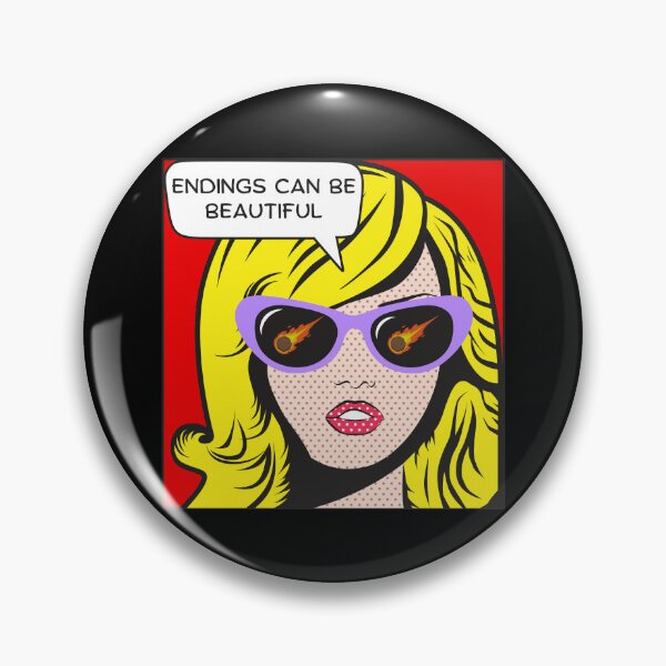 Item preview, Pop art girl watching an asteroid designed and sold by T&C Finesse.