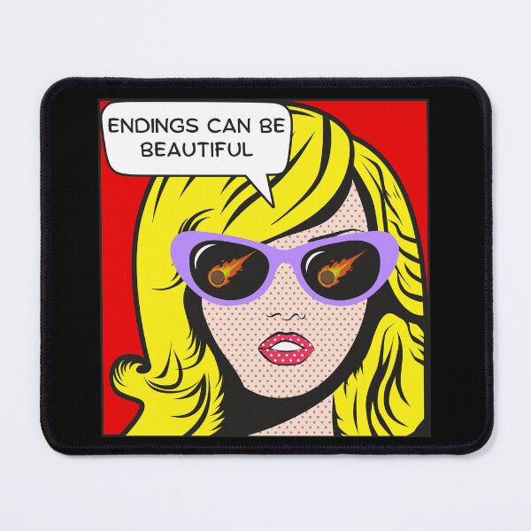 Item preview, Pop art girl watching an asteroid designed and sold by T&C Finesse.