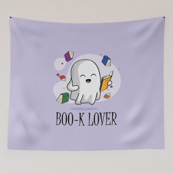 Item preview, Book Lover Halloween Ghost designed and sold by DuxDesigns.