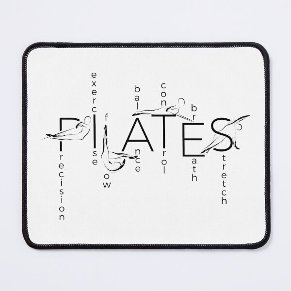 Item preview, PILATES WORDS in black color designed and sold by sashica.