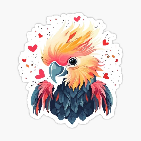 Item preview, Cockatoo Valentine designed and sold by creativellashop.