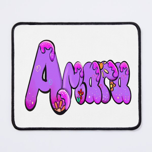 Item preview, Amara popular girls name woman women’s first name in purple drip calligraphy Amara designed and sold by Artonmytee.