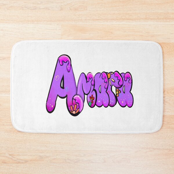 Item preview, Amara popular girls name woman women’s first name in purple drip calligraphy Amara designed and sold by Artonmytee.