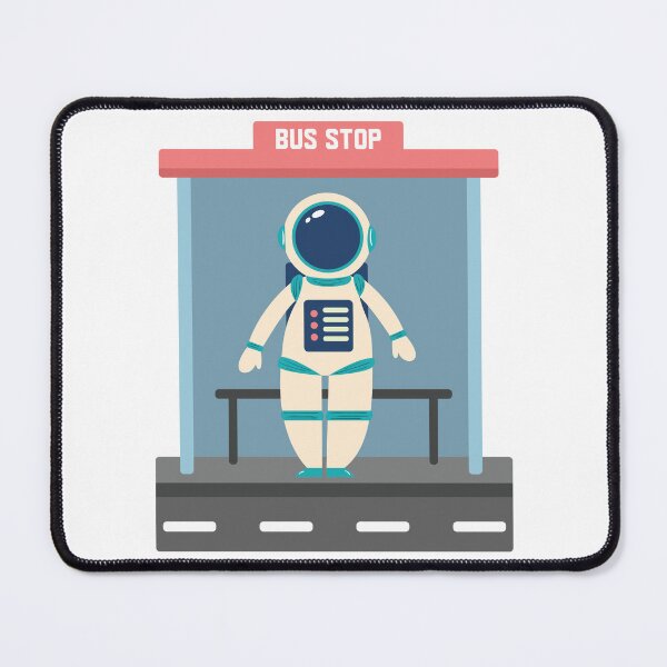 Item preview, Astronaut Waiting at Bus Stop designed and sold by TomxDesign.