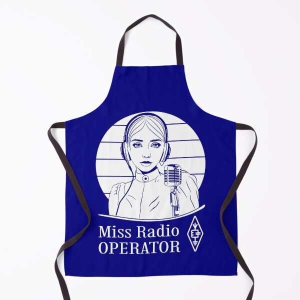 Item preview, Miss Radio Operator - white on dark (navy) designed and sold by tuzlay.