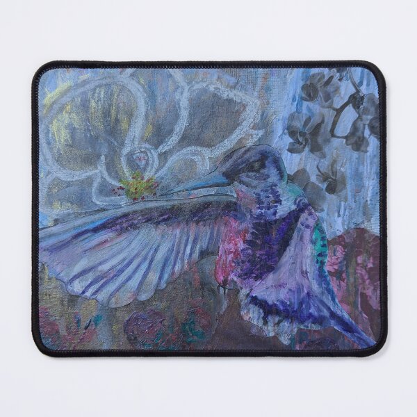 Item preview, Hummingbird, pastel and acrylic painting.  designed and sold by CHENOARTWORKS.