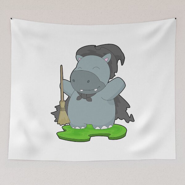 Item preview, Hippo Halloween Witch designed and sold by Snabdesign84.