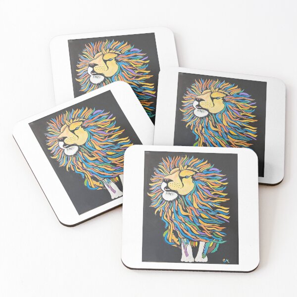 Item preview, "Titus" Colorful Lion designed and sold by charliemom49.
