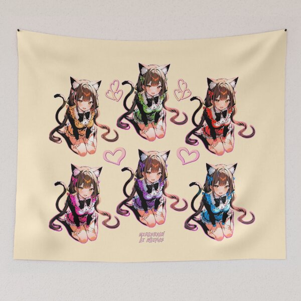 Item preview, Colorful French Maid Neko Chocola designed and sold by MikaseSan.