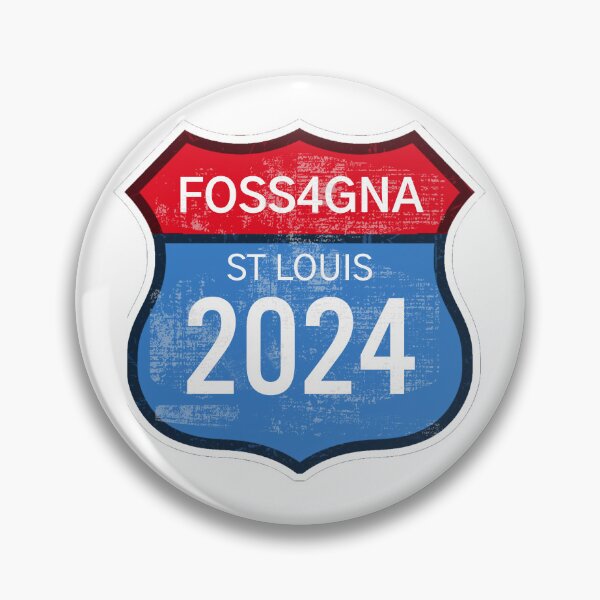 Item preview, FOSS4GNA 2024 Road Shield Sign designed and sold by FOSS4GNA.