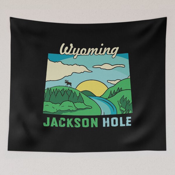 Item preview, Jackson Hole Wyoming Mountain Vintage Men Women designed and sold by MrEddie10.