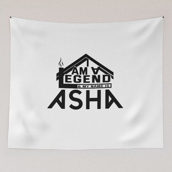 Item preview, I Am a Legend: Custom Name Design for Asha   designed and sold by koreatvtea.